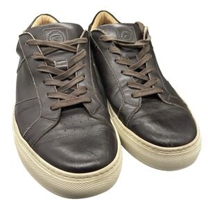 GREATS Brooklyn Sneakers Mens Size 11.5 Chocolate Brown Leather Made in Italy